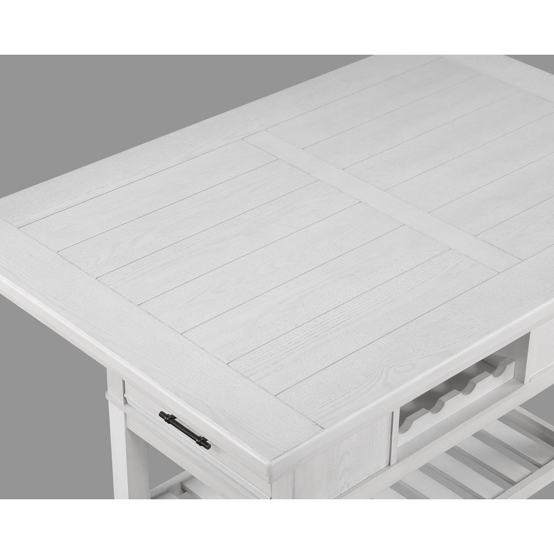 Ensemble de salle à manger à hauteur de comptoir 6 pièces pour salle à manger, Beige, Blanc