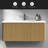 Bathroom Vanity With White Ceramic Sink-608025449
