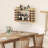 Jerryd Wall Mounted Wine Bottle & Glass Rack Gold