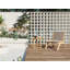 Chaise de patio en teck Sling