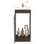 Lavabo pour salle de bain Jozz, noir