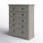Huey 41.75'' W 6 - Drawer Dresser-1806772884
