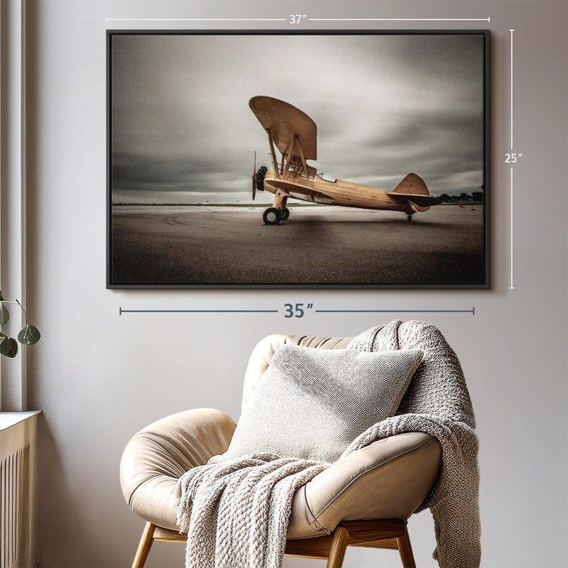 "Biplan Wall Art", H 37 po x l 25 po