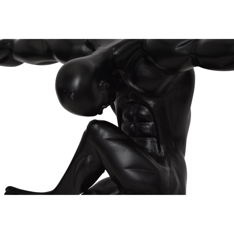 Mortal Black Matte Decorative Statue