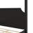 King Size Wooden Canopy Platform Bed with Headboard and Support Legs, Black-538355130-538355132