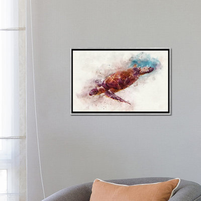 «Green Sea Turtle I» par Christine Zalewski - impression d'art graphique