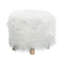 Tabouret en polyester avec fausse fourrure-76953311