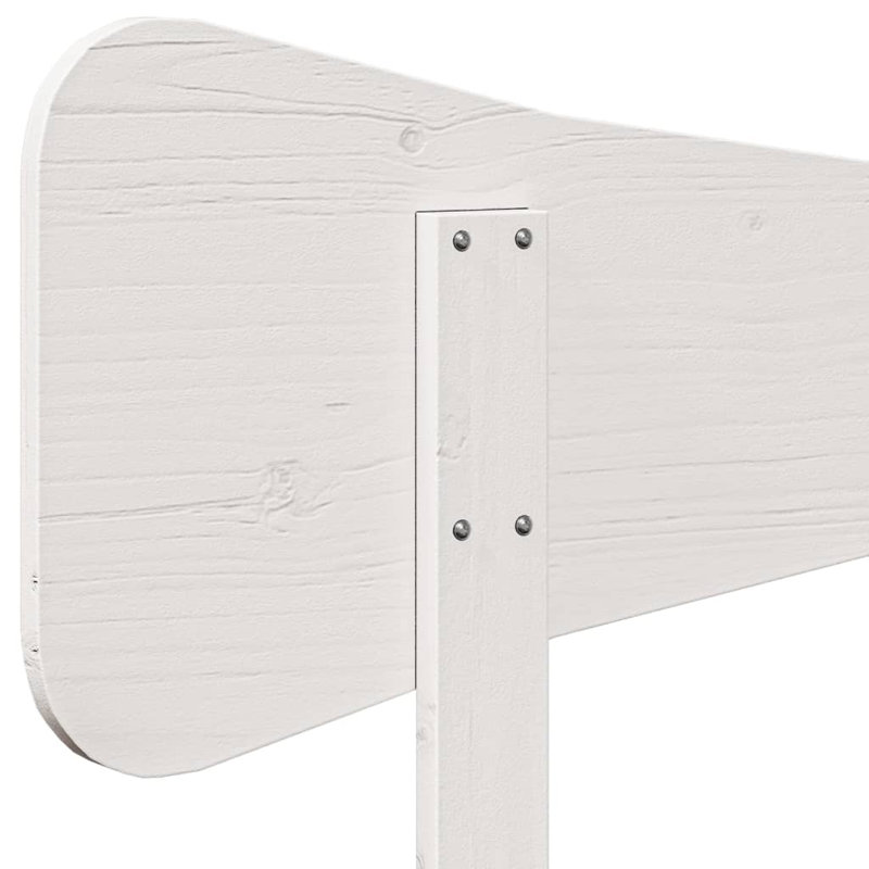 Meleka Solid Wood Headboard, King - 150 x 200 cm, White
