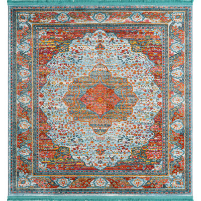 Tapis contemporain Mulvihill couleur bord de mer