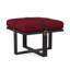 Square Boucle and Velvet Ottoman-70402243-70402261