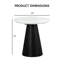 Table d'appoint ronde Housel 22"W en faux marbre