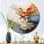 Horloge murale dorée Golden Sunrisre-93382549