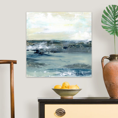 Reproduction d’art sur toile, "Coastal blues I" par Lila Bramma