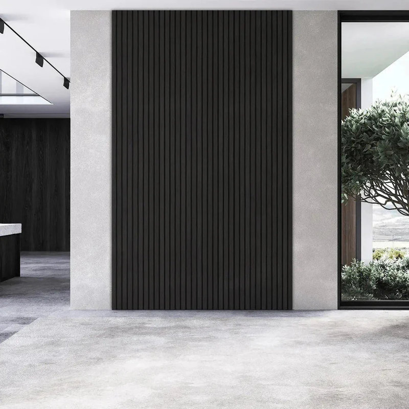 Black Slat Wall Panels, Decorative Wood Panels For Walls, Slatted Wall Paneling For Kitchen And Living Room Décor, Stylish Decor Interior Panel, (uk Made Paneling)
