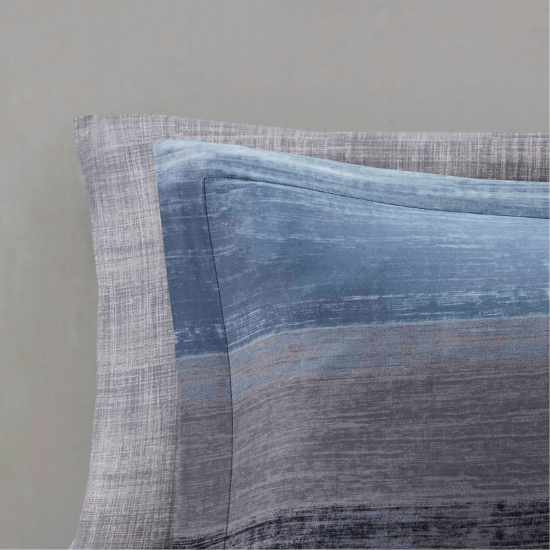 9 Piece Comforter Set with Cotton Bed Sheets,Navy