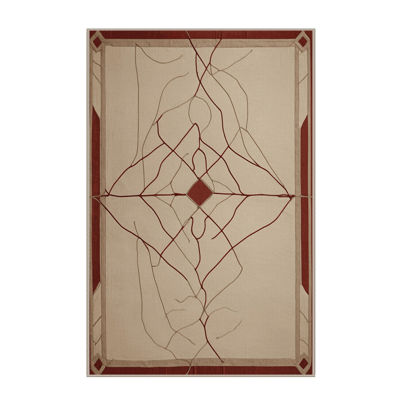 Linear Echoes Rug, Rectangle 4' x 6'