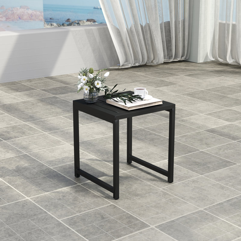 Square 18'' L X 18'' W Outdoor Side Table