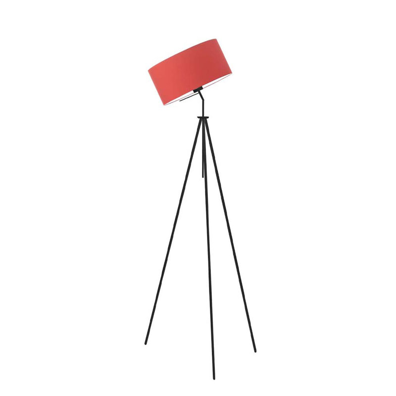 Ariellah 145cm Tripod Floor Lamp, Red, Black