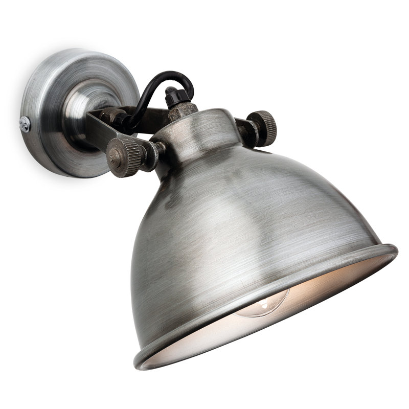 Mantis Armed Sconce, Antique Silver