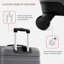 Ensemble de 3 valises - Valise à carreaux 24 po avec sac de toilette à sec TSA