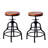Darlean Swivel Adjustable Height Counter Stool with Metal Frame