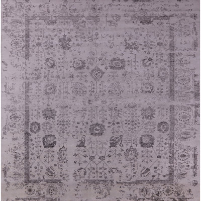 Tapis oriental gris / mauve