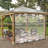 98.43"H Clear Outdoor Clear Awning Waterproof PVC Curtain Rain Shelter for Patios, Decks & Campsites-115294818-61452663