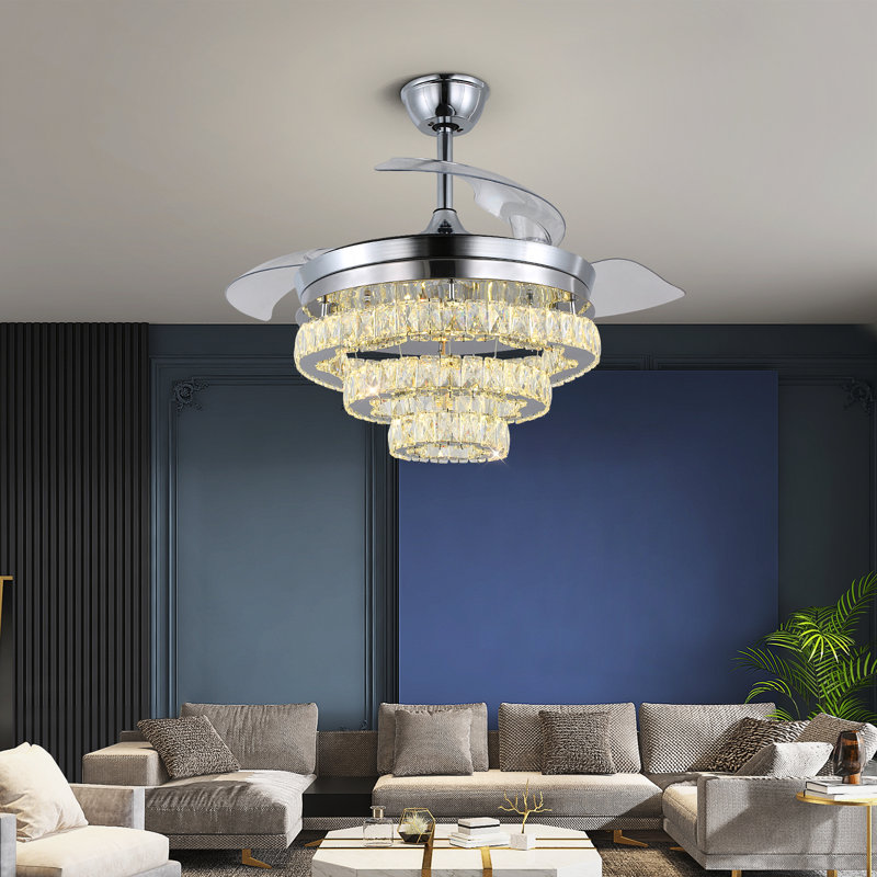 Ventilateur de plafond 42,12 po avec lumières DEL Goran