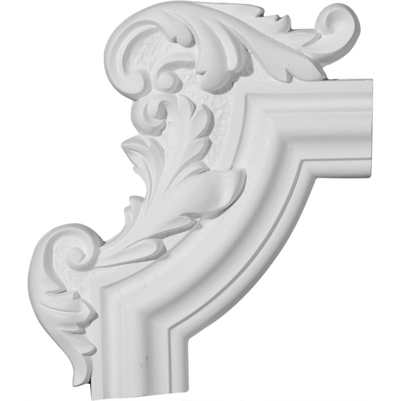Moulure d'angle 10 10 5/8 po x l 13 1/4 po x P 1 1/8 po