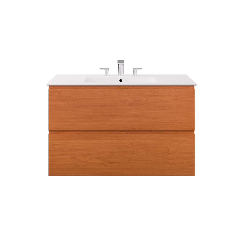 Meuble-lavabo mural 36 po Modway Scenic, Blanc