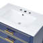 Ensemble de meuble-lavabo moderne 30 pouces bleu marine / blanc avec deux tiroirs Openstorge-112367403