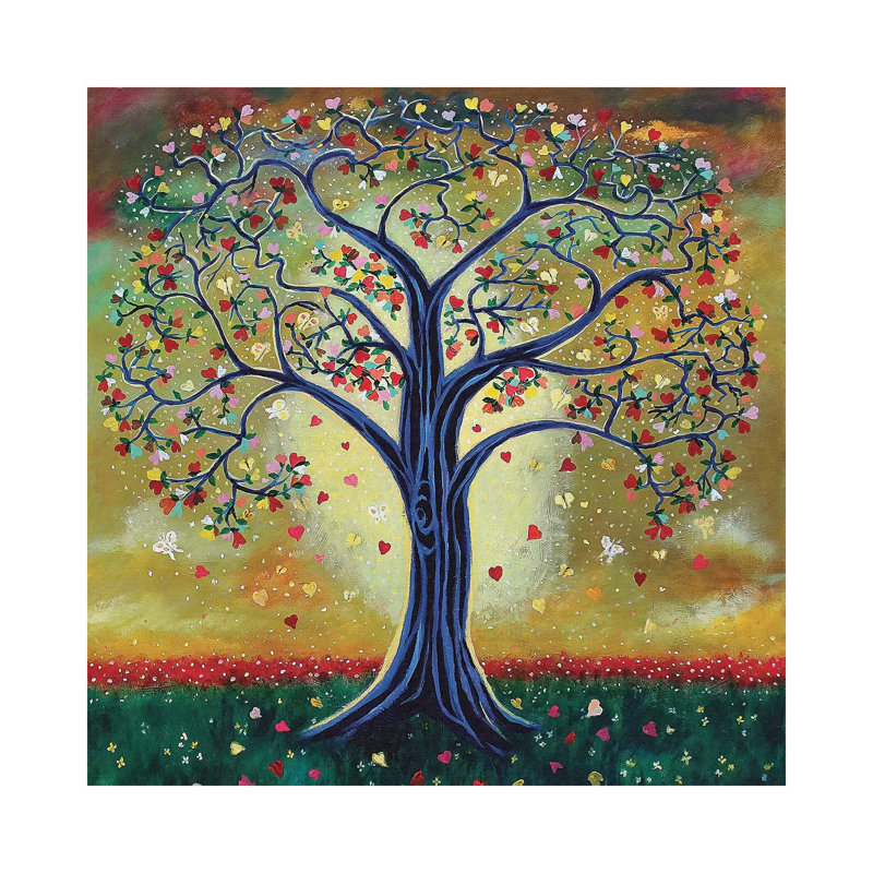 The Giving Tree by Jerry Lee Kirk - Painting on Canvas, 66.04 cm H x 66.04 cm W x 1.91 cm D, Wrapped Canvas