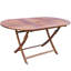 Delmare 6 - Person Acacia Wood Patio Dining Set with Oval Table