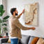 Flowing Earth Abstract 1 Piece Wrapped Canvas Wall Art-785298424-785298426
