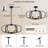 Heald 6 - Light Lantern Dimmable Drum Chandelier-1153594007