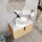 30" Wall Mounted Single Bathroom Vanity with Ceramic Sink-877334085