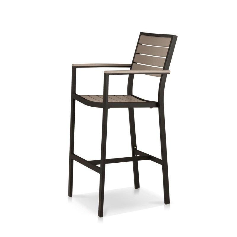 Tabouret de bar 30 po Napa, Noir / Gris