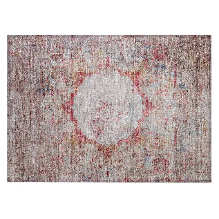 Fresnel Washable Oriental Indoor / Outdoor Rug