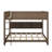 Queen Over Queen Bunk Bed With Cabinets And USB-1462132500