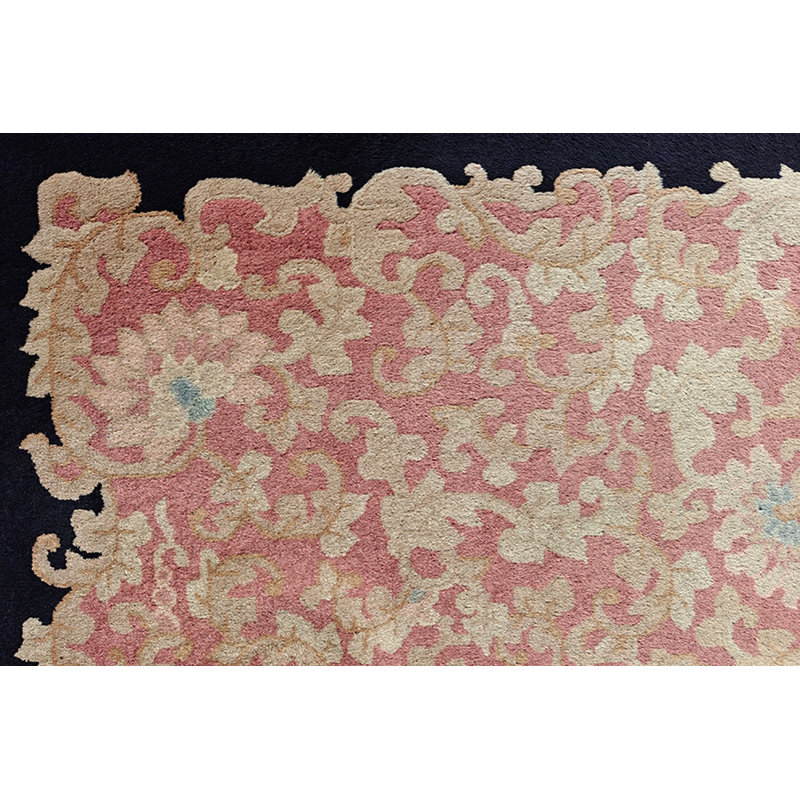 Antique Peking Chinese Beige 1920s Rug