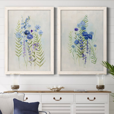 " Cottage Wildflowers I " 2 - Pieces