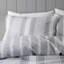 Brushed Cotton Ticking Stripe Reversible Duvet Cover Set-101283660