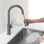Robinet sans contact avec pulvérisateur rétractable, robinet à capteur de mouvement à un trou pour évier de cuisine, Lefton KF2210-107653742