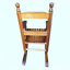 Chaise Adirondack berçante en bois massif Cateluta Dossier à lattes robuste pour le confort et la sécurité Fabriqué en bois massif-170715403