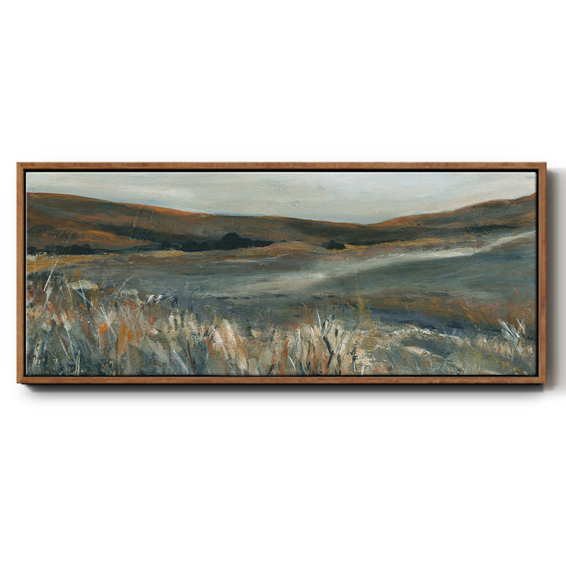 Coucher de soleil cuivre - toile encadrée, H 8 po x l 20 po