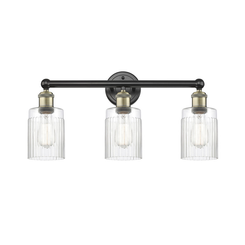 Kamena 3 - Light Dimmable Vanity Light, Clear, Black Antique Brass