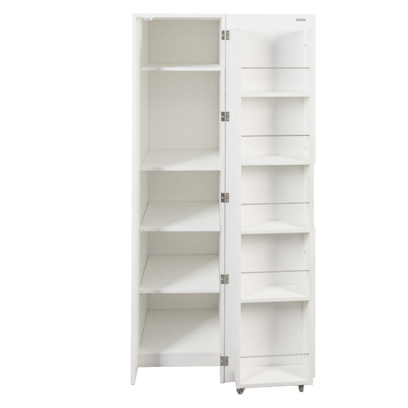 Garde-manger autoportant avec tablettes réglables, grand espace de rangement fermé et polyvalence polyvalente pour la cuisine, le salon ou la salle à manger.