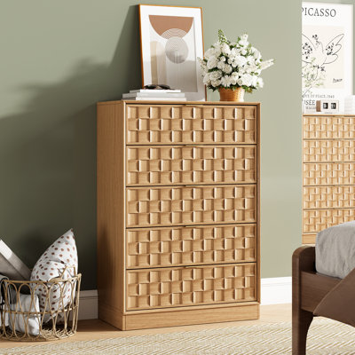 Commode à 5 tiroirs, H 45 po
