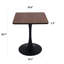 Petite table de salle à manger en tulipe avec pied central en métal-1428332673