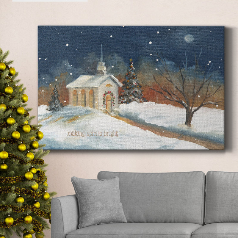 Toile tendue avec châssis Spirits Bright Premium - prête à être accrochée, H 48 po x l 32 po x P 1 po